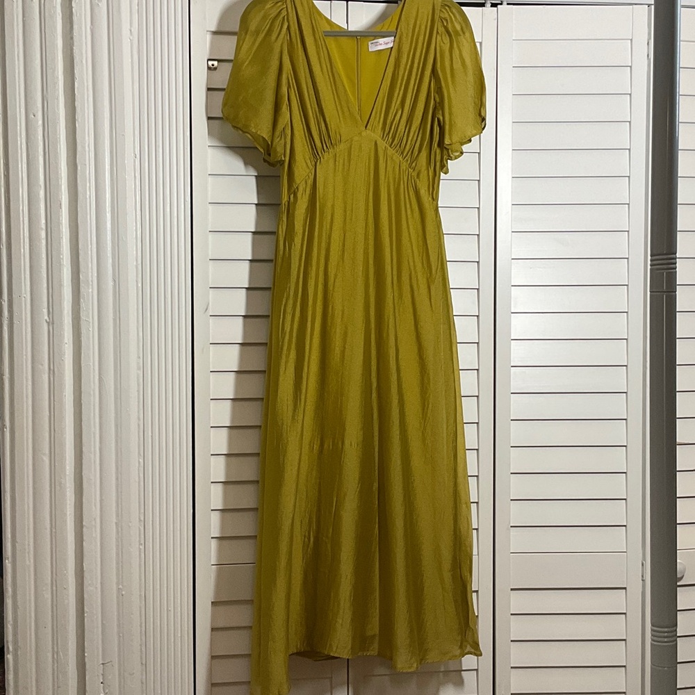 Lisa Says Gah Olive Midi Dress